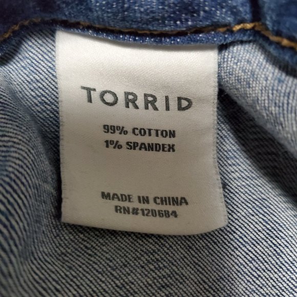 Torrid Women's Mid Rise Plus Size Straight Leg Jeans Sz W22 - Picture 7 of 8